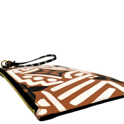 LOUIS VUITTON Neverfull Crafty Monogram Giant Wristlet Pouch Brown