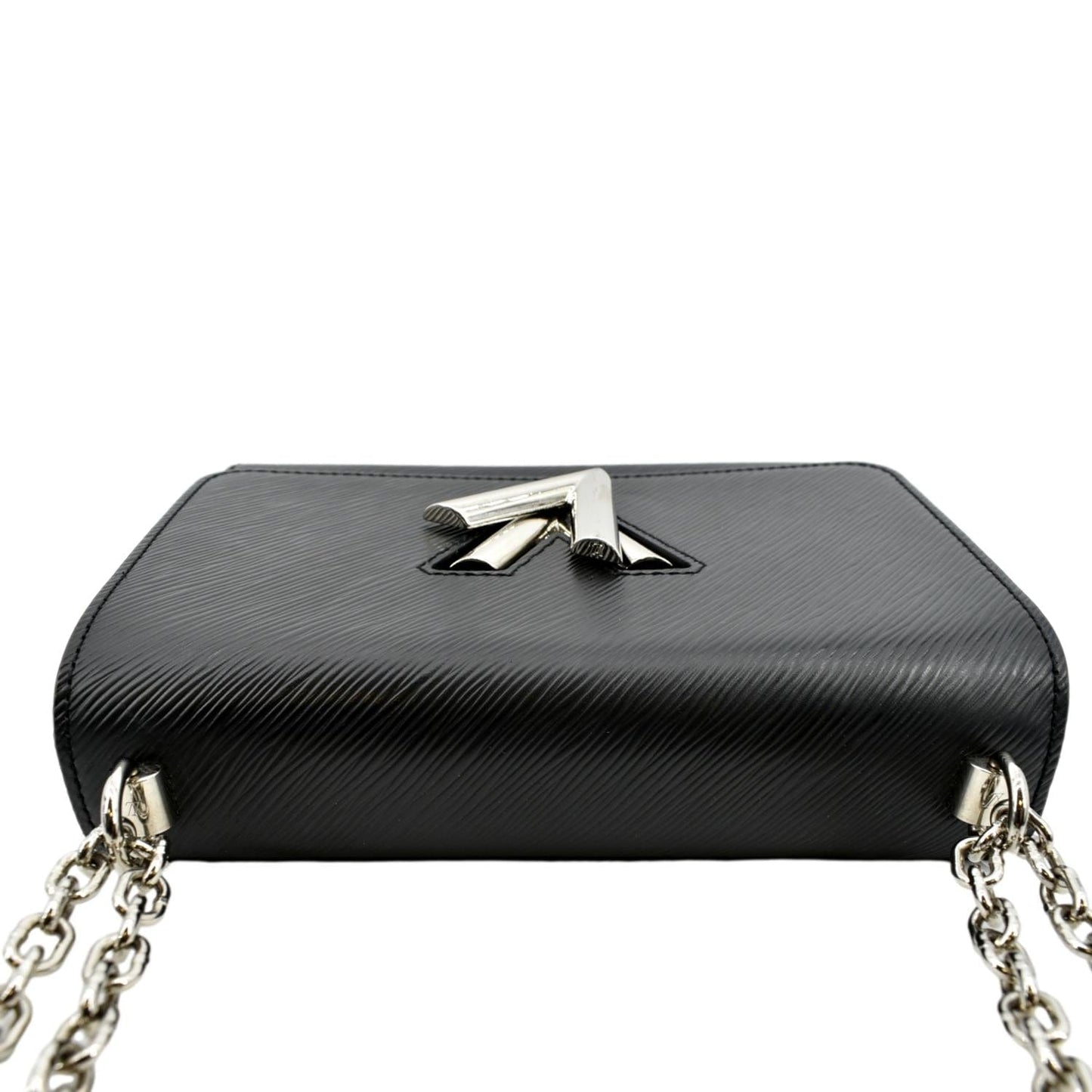 LOUIS VUITTON LV Twist MM Epi Leather Shoulder Bag Black