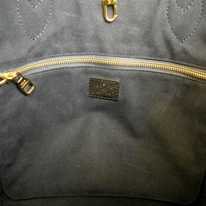 LOUIS VUITTON Neverfull MM Monogram Empreinte Tote Bag Black