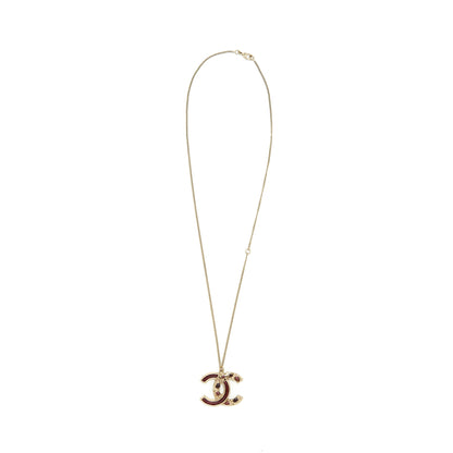 Chanel CC Logo Double Side Long Necklace L