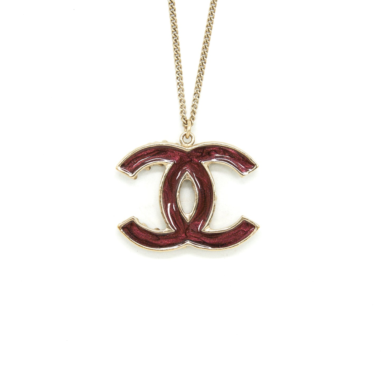 Chanel CC Logo Double Side Long Necklace L