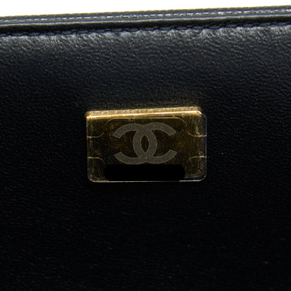 Chanel Medium Boy Caviar Black Brushed Gold Hardware