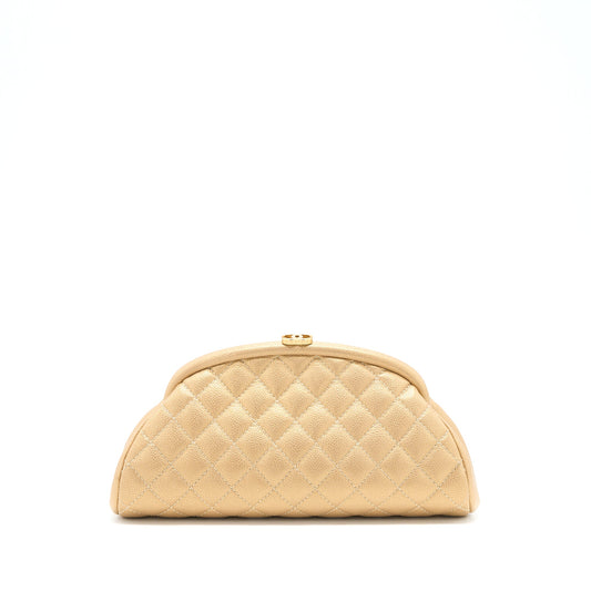 Chanel Timeless Clutch Caviar Gold Brushed