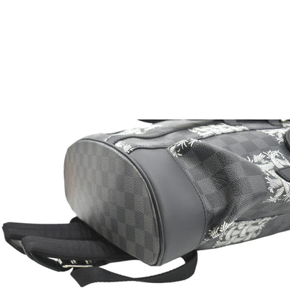LOUIS VUITTON Christopher Nemeth Damier Graphite Backpack Bag Black