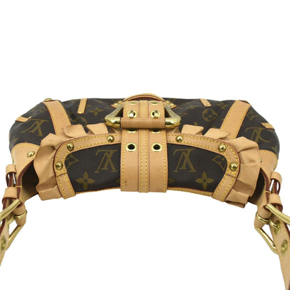 LOUIS VUITTON Leonor Limited Edition Monogram Canvas Shoulder Bag Brown