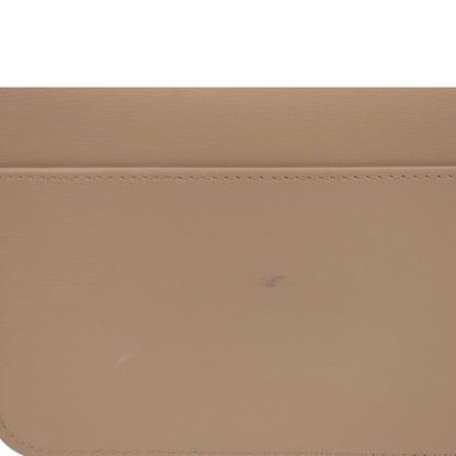 YVES SAINT LAURENT Cassandre Phone Holder Leather Shoulder Bag Dark Beige