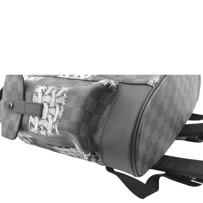 LOUIS VUITTON Christopher Nemeth Damier Graphite Backpack Bag Black
