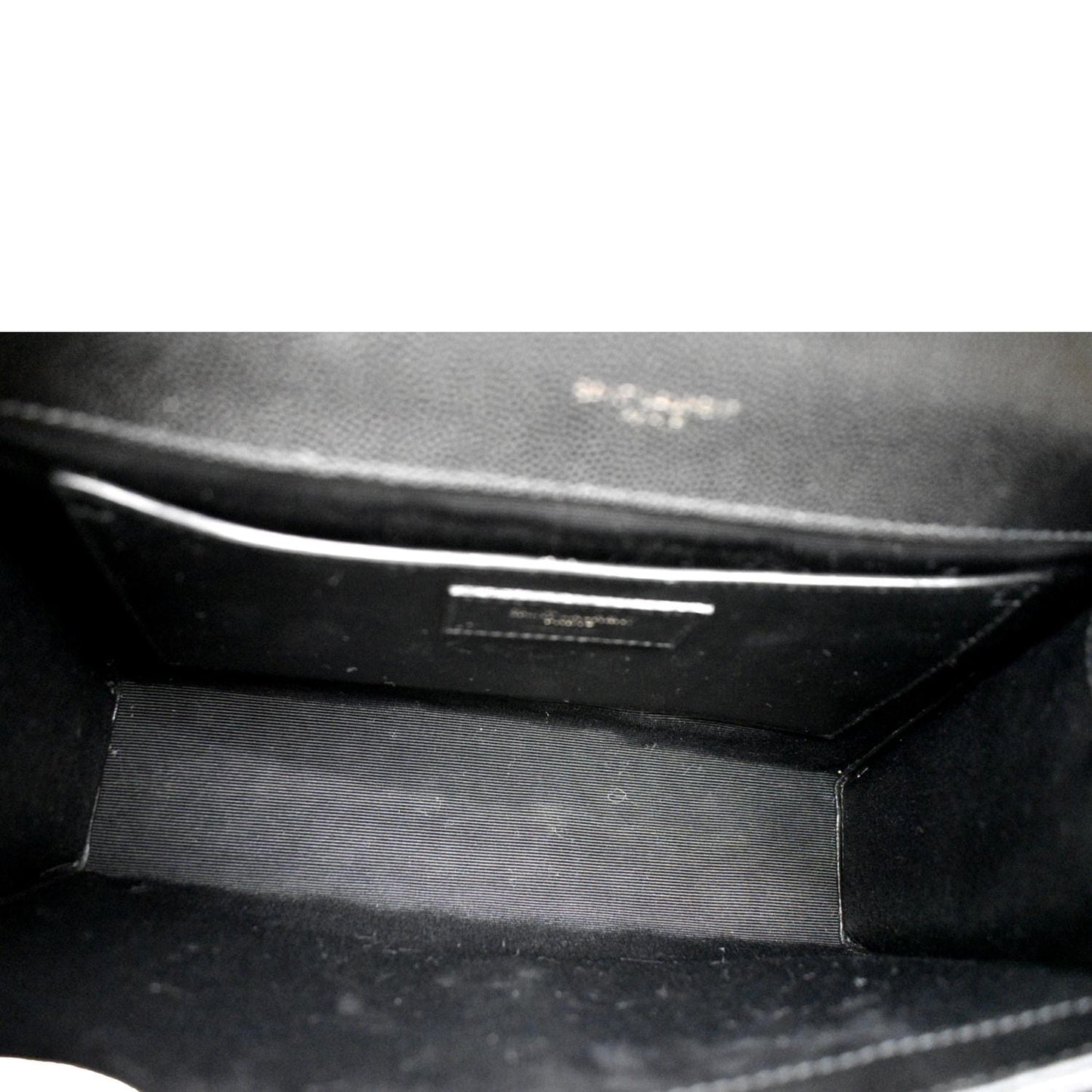 YVES SAINT LAURENT Small Envelope Matelassé Leather Shoulder Bag Black