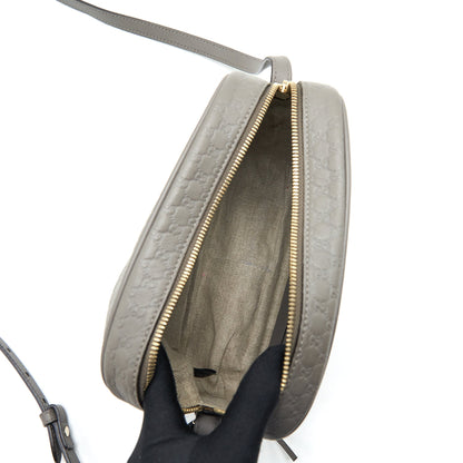 Gucci Guccissima Crossbody Bag Grey L