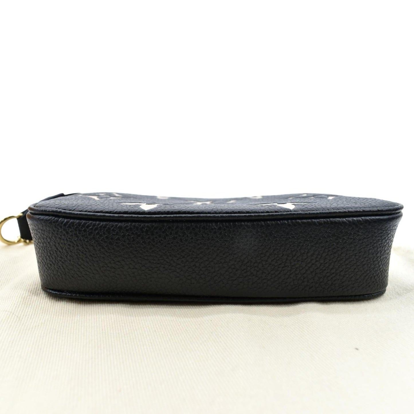 LOUIS VUITTON Mini Pochette Bicolor Monogram Empreinte Accessoires Pouch Black