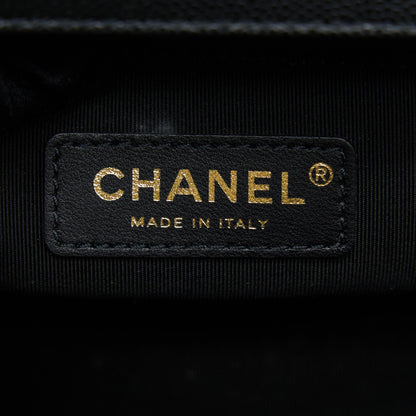 Chanel Medium Boy Bag Caviar Black Brushed