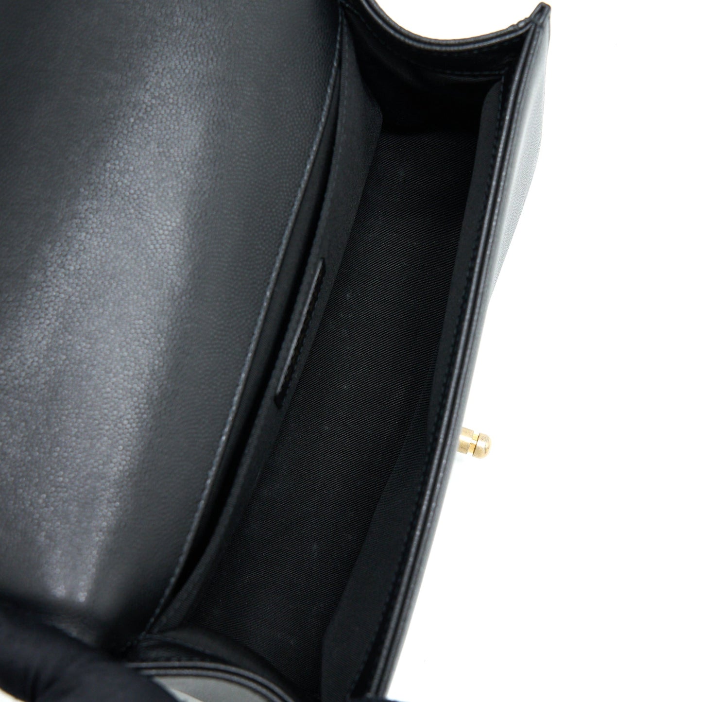 Chanel Medium Boy Bag Caviar Black Brushed