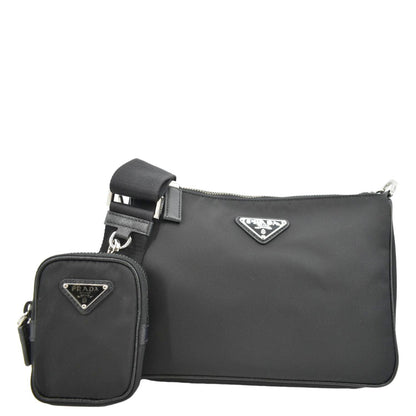 PRADA Re-Nylon Crossbody Bag Black
