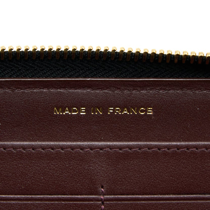Chanel Zippy Long Wallet Caviar Black