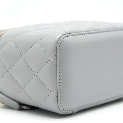 Chanel 21B Pearl Crush Long Vanity with Chain Light Grey