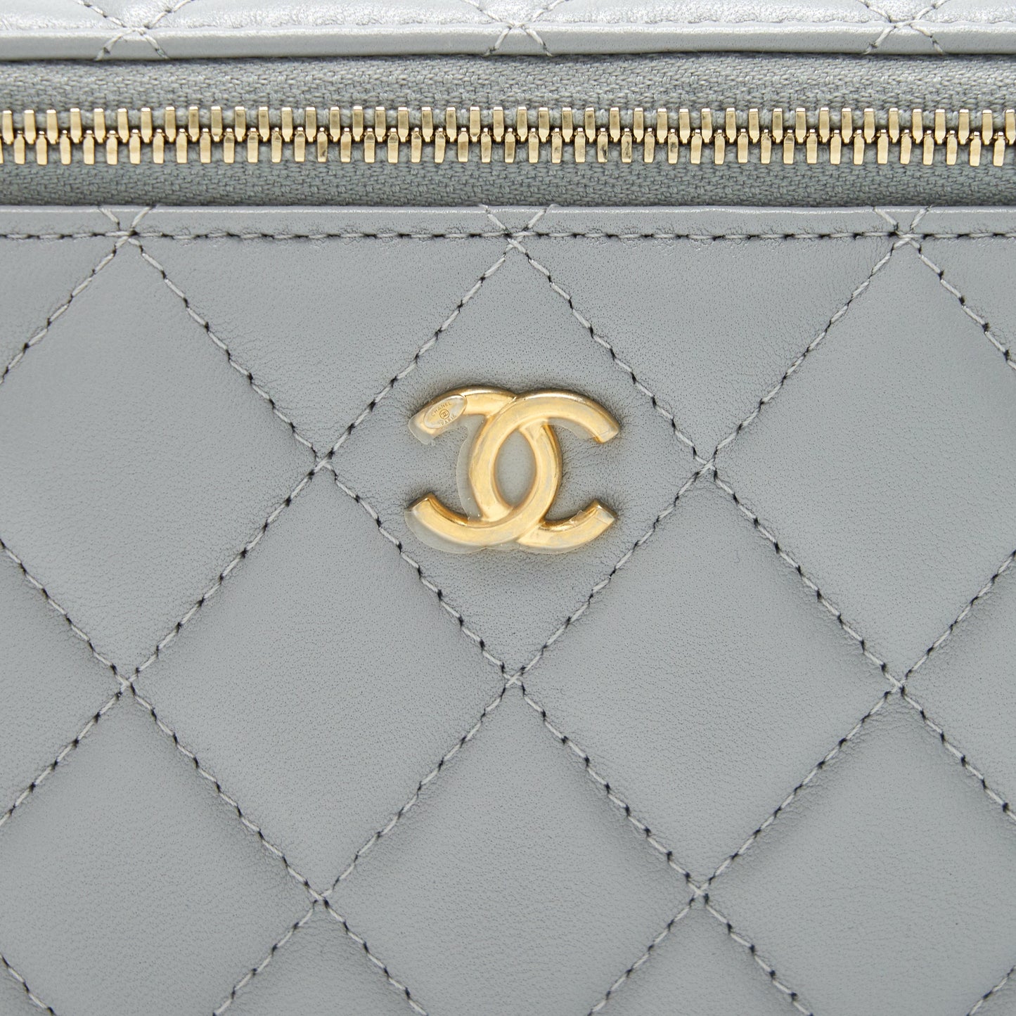 Chanel 21B Grey  Small long Vanity