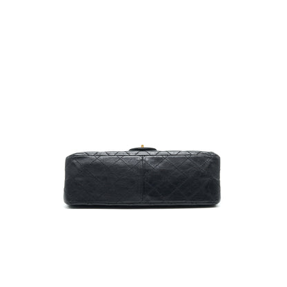 CHANEL 2.55 226 Reissue Flap Bag Aged Calfskin in Black