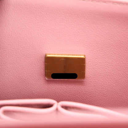 Chanel 22C Small Classic Double Flap Bag Caviar Pink L (Microchip)