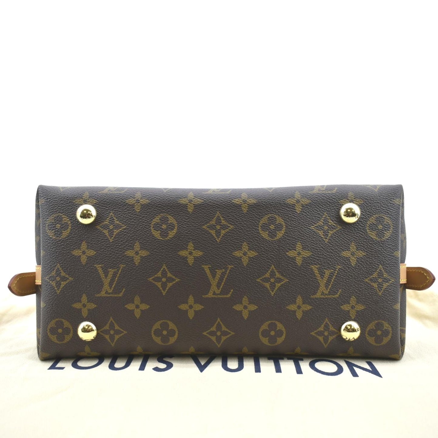LOUIS VUITTON Carryall PM Monogram Canvas Shoulder Bag Brown