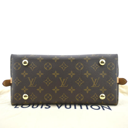 LOUIS VUITTON Carryall PM Monogram Canvas Shoulder Bag Brown