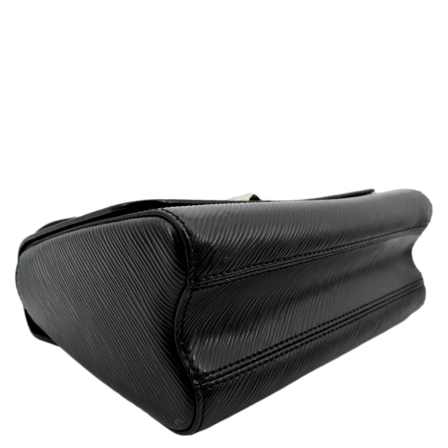 LOUIS VUITTON LV Twist MM Epi Leather Shoulder Bag Black