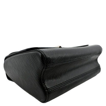 LOUIS VUITTON LV Twist MM Epi Leather Shoulder Bag Black