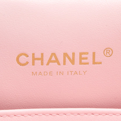 Chanel 22S Top Handle Vanity Bag Caviar Light Pink L (Microchip)