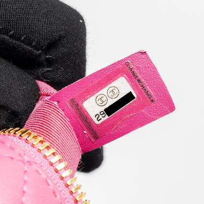 Chanel 20S Small Quilted hobo bag Lambskin Pink
