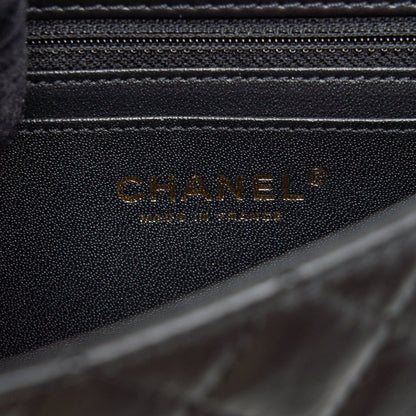 Chanel Mini 2.55 Reissue Flap Bag Aged Calfskin Black Brushed
