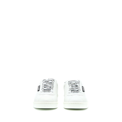 Chanel Size 37 Sneaker Letter Shoelace Calfskin Multicolour