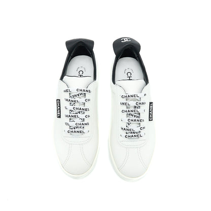 Chanel Size 37 Sneaker Letter Shoelace Calfskin Multicolour