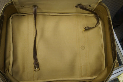 GUCCI Classic GG Monogram Canvas Brown Stripes Suitcase Bag