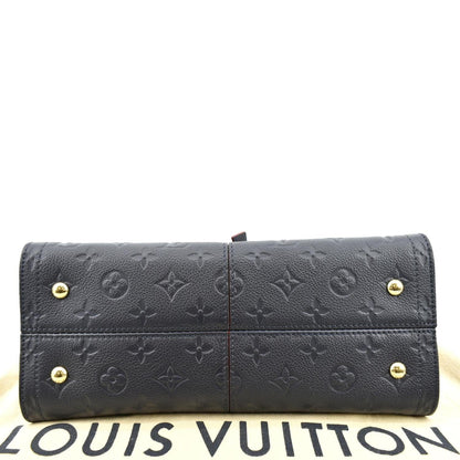 LOUIS VUITTON Sully PM Monogram Empreinte Leather Shoulder Bag Marine Rouge