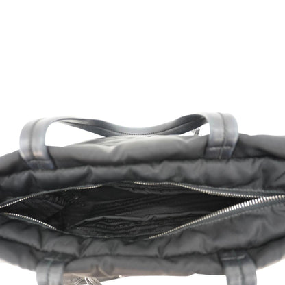 PRADA Tessuto Bomber Nylon Shopping Tote Bag Black