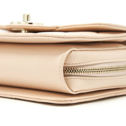Chanel 21K Crossbody Bag Caviar Light Beige L