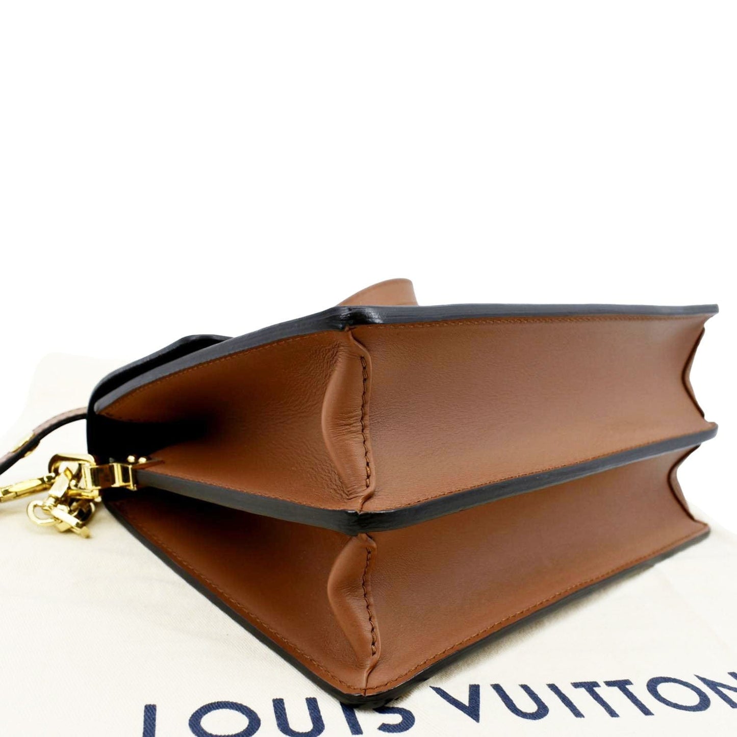 LOUIS VUITTON Dauphine MM Monogram Reverse Canvas Shoulder Bag Brown