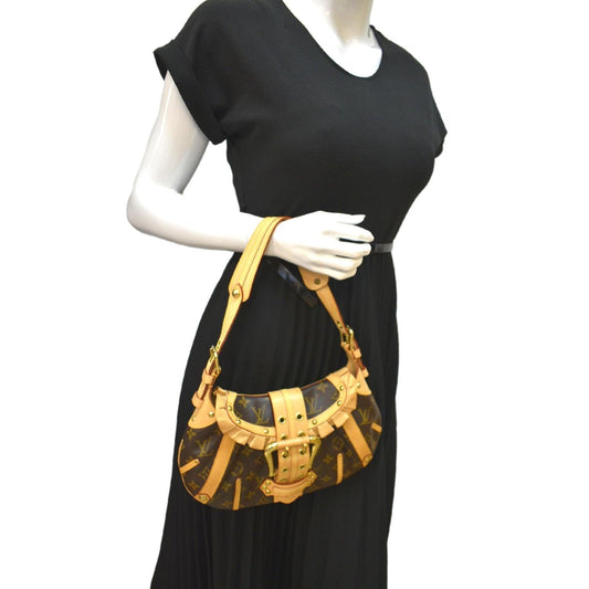 LOUIS VUITTON Leonor Limited Edition Monogram Canvas Shoulder Bag Brown