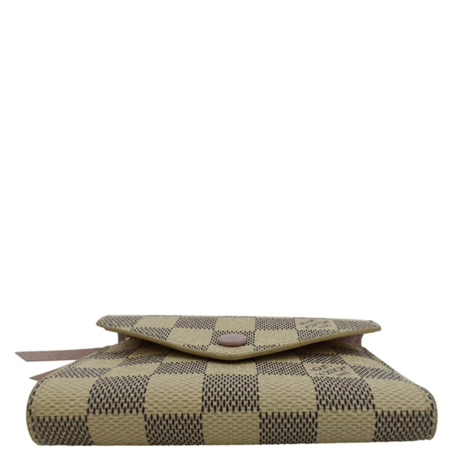 LOUIS VUITTON Victorine Damier Azur Wallet White