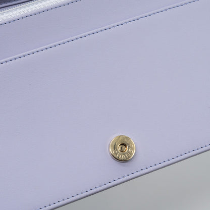 Chanel boy wallet on chain caviar lialic / light purple L (microchip)