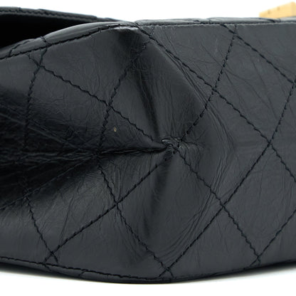 Chanel 2.55 227 Reissue Flap Bag Aged Calfskin Black