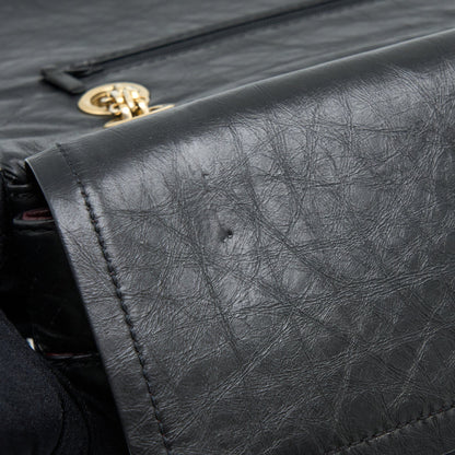 Chanel 2.55 227 Reissue Flap Bag Aged Calfskin Black