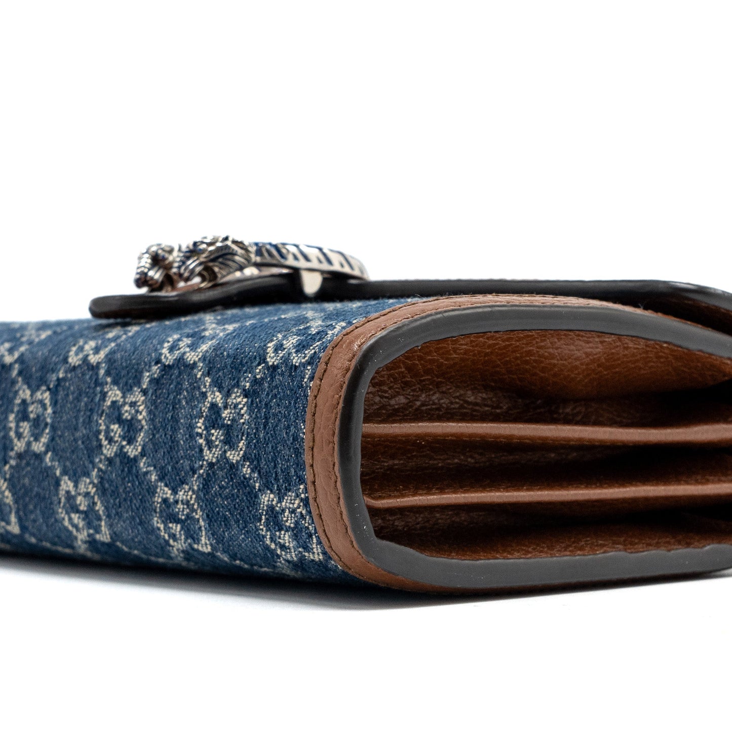 Gucci Dionysus Chain Wallet Bag GG Supreme Denim/Leather Multicolour Hardware