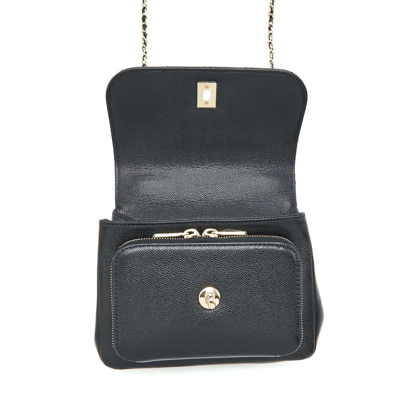Chanel Small Business Affinity Caviar Black L