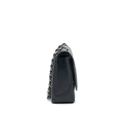 CHANEL CAVIER CLASSIC MAXI DOUBLE FLAP BAG BLACK