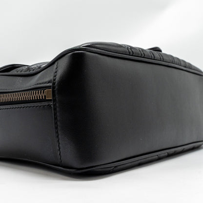 Gucci GG Marmont Zip Around Top handle camera bag calfskin black