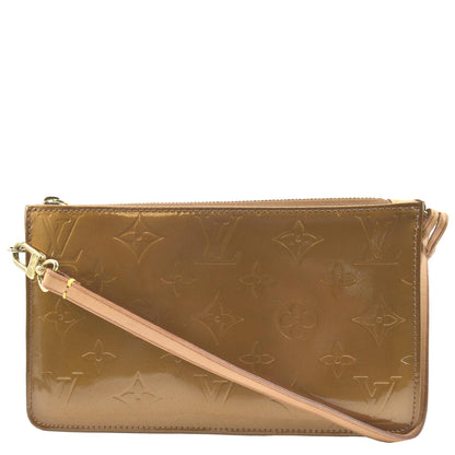 LOUIS VUITTON Lexington Monogram Vernis Leather Pouch Bronze