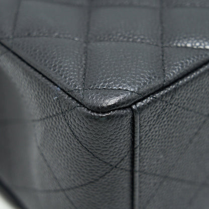 CHANEL CAVIER CLASSIC MAXI DOUBLE FLAP BAG BLACK