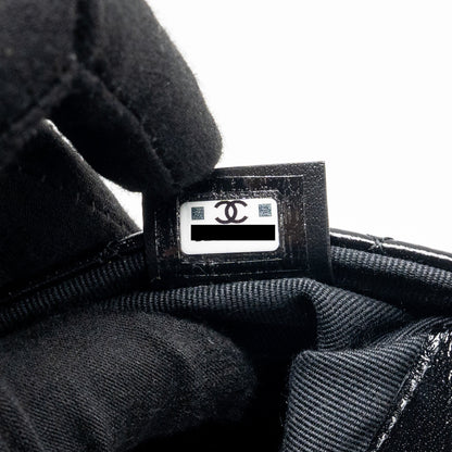 Chanel 24S Mini 31 Clutch Shiny lambskin Black L (Microchip)