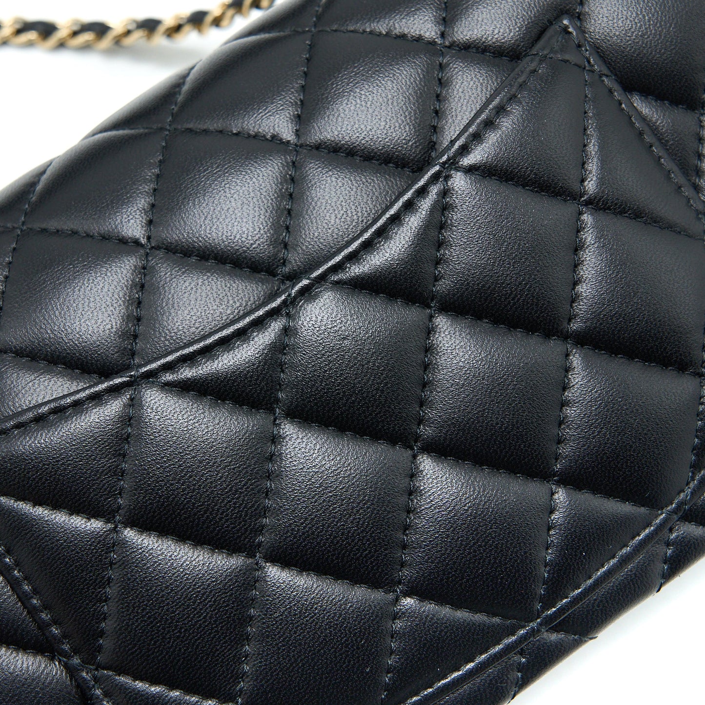 Chanel Top Handle Mini Rectangular Flap Bag Lambskin Black L (Microchip)