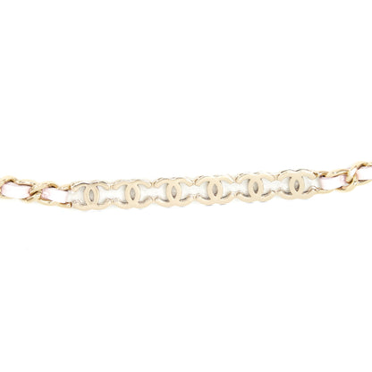 Chanel 22P Long Vanity Case With Logo Chain Caviar Light Pink L